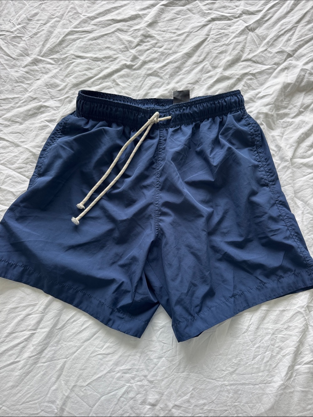 H&M Men's Navy Swim Trunks with Drawstring